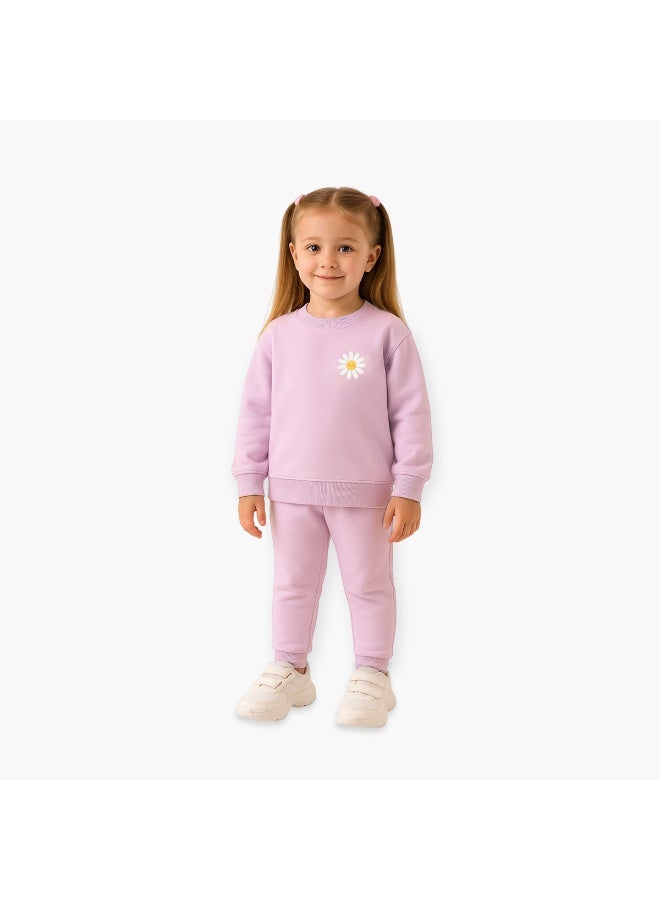 Luay Girls Winter Co-ord Set | Organic Cotton Top & Bottom | SoftCozy Winter Wear | Stylish Outfit ( Pink) - Image 1